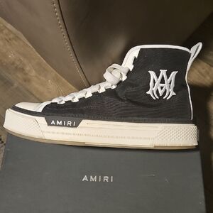 AMIRI Monochrome High-Top Sneakers